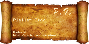 Pieller Izor névjegykártya